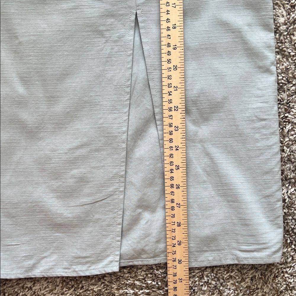 NWOT All Row Light Blue Split Front Skirt in Size S - Picture 10 of 13